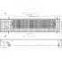 Встраиваемый в пол конвектор без вентилятора EVA K.100.203 (длина 900 мм)