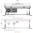 Встраиваемый в пол конвектор без вентилятора EVA K.100.303 (длина 2000 мм)