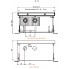 Встраиваемый в пол конвектор без вентилятора EVA K.125.243 (длина 2000 мм)
