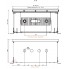Встраиваемый в пол конвектор без вентилятора EVA KC.200.403 (длина 2250 мм)