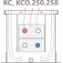 Встраиваемый в пол конвектор без вентилятора EVA KC.250.258 (длина 2250 мм)