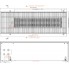 Встраиваемый в пол конвектор без вентилятора EVA KC.250.303 (длина 900 мм)