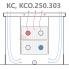 Встраиваемый в пол конвектор без вентилятора EVA KC.250.303 (длина 2500 мм)