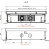 Встраиваемый в пол конвектор без вентилятора EVA KC.80.303 (длина 2250 мм)