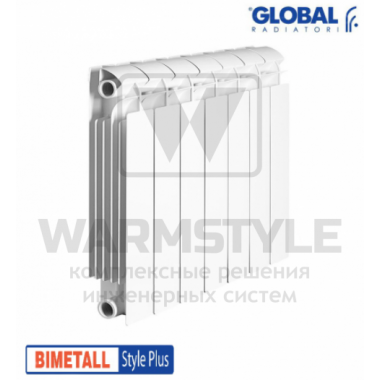 Биметаллический радиатор Global Style plus 350 (425x400x95)