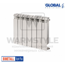 Биметаллический радиатор Global Style plus 500 (575x800x95)